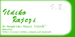 ildiko rajczi business card